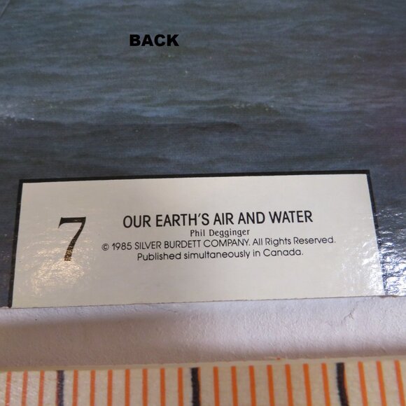 Vintage 80s Corn & Sailboat, Educational Poster thick cardboard farm - Picture 6 of 6